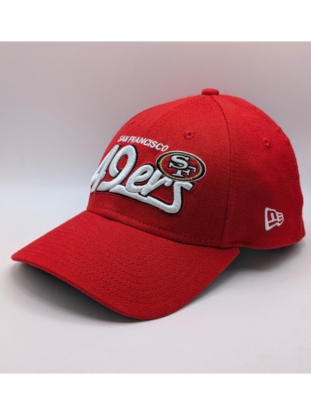 New Era San Francisco 49ers NFL 39THIRTY Stretch Fit Hat Size S/M Red Cap Unisex